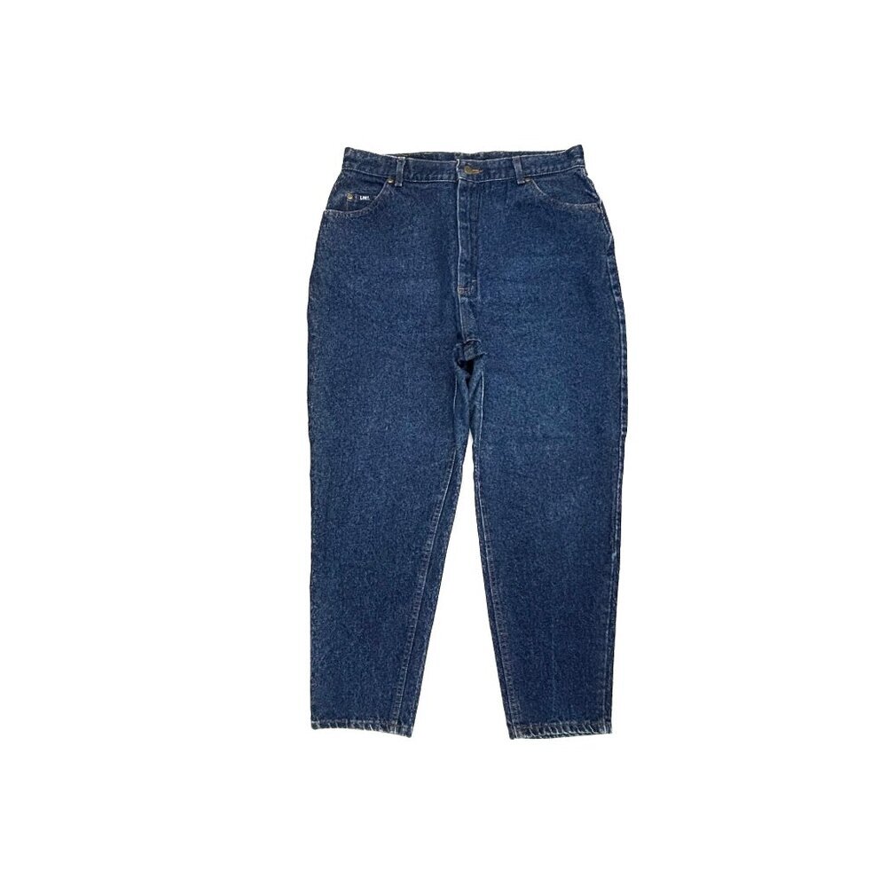 Lee Straight Leg Womens' size 18P Dark Wash Blue Denim Jeans